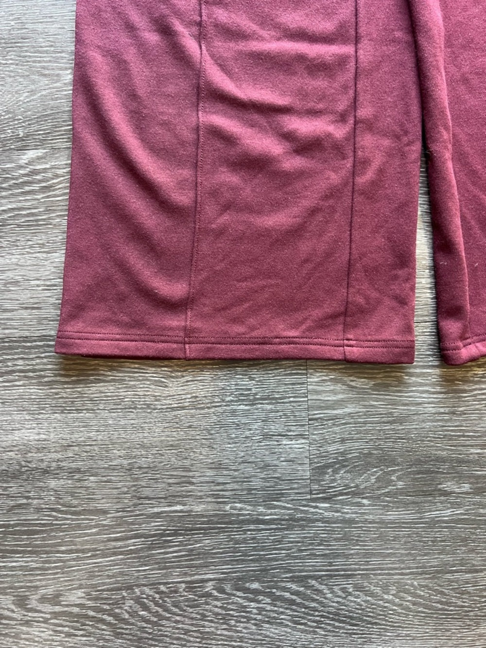 NWT OGL Tummy Warmer Pin-Tuck Wide Leg Pants in Ruby Berry - Picture 3 of 15